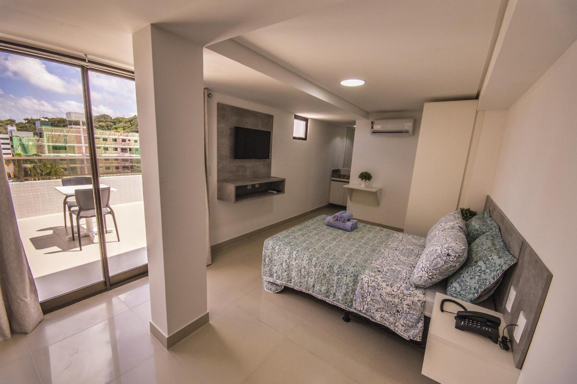 Goldflat Cabo Branco By Penareiaturbr Aparthotel João Pessoa Rum bild